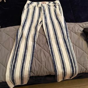 Ladies striped jeans